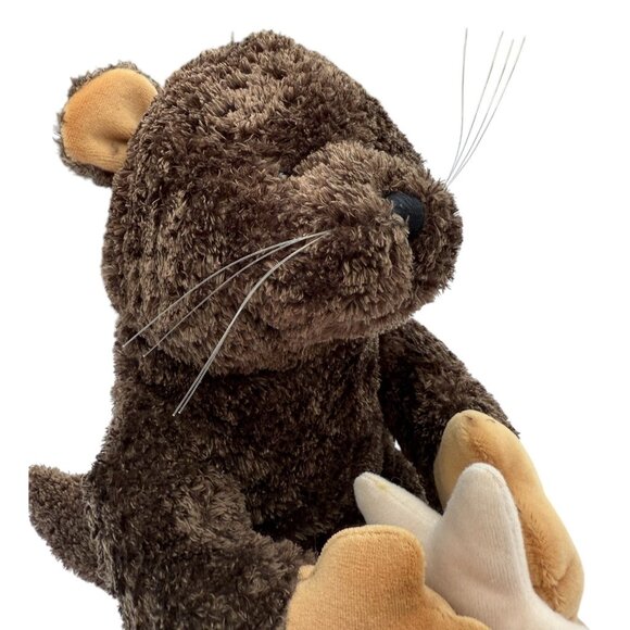 OTTO HERITAGE GANZ OTTER W/ STARFISH PLUSH STUFFED TOY CUDDLE BABY TODDLER NWT - Picture 4 of 16